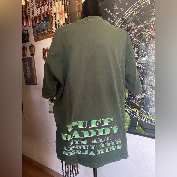 VTG 95’ Puff Daddy “It’s all about the Benjamin’s” double sided Tee Shirt. Rare. - Picture 9 of 10